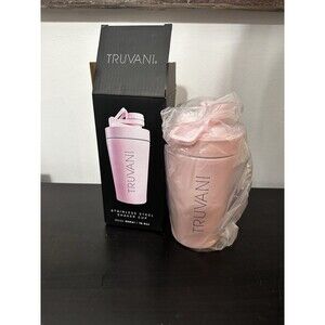 Truvani Stainless Steel Protein Shaker Cup Pink 500 ML NEW